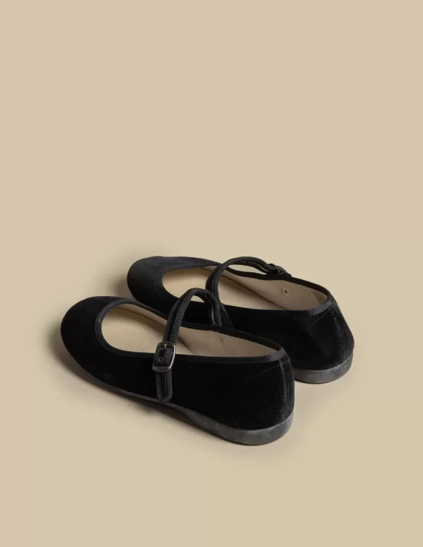 NÍCOLI CHINAS TERCIOPELO NEGRO< Zapatos