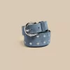 NÍCOLI CINTURON SERRAJE AZUL TACHAS< Cinturones