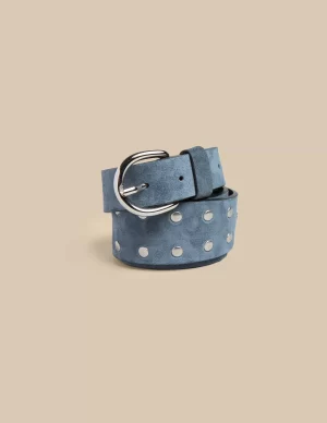NÍCOLI CINTURON SERRAJE AZUL TACHAS< Cinturones