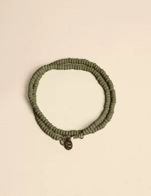 NÍCOLI COLLAR CORTO MADERA< Collares | Collares