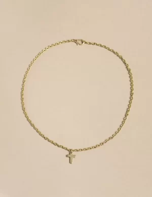 NÍCOLI COLLAR CRUZ DORADO< Collares | Collares