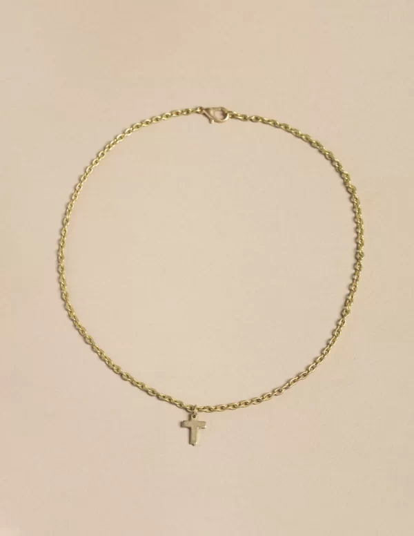 NÍCOLI COLLAR CRUZ DORADO< Collares | Collares