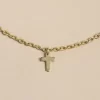 NÍCOLI COLLAR CRUZ DORADO< Collares | Collares