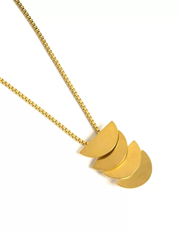 NÍCOLI COLLAR LUNAS DORADO< Collares Y Gargantillas