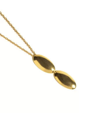 NÍCOLI COLLAR ÓVALO DORADO< Collares Y Gargantillas
