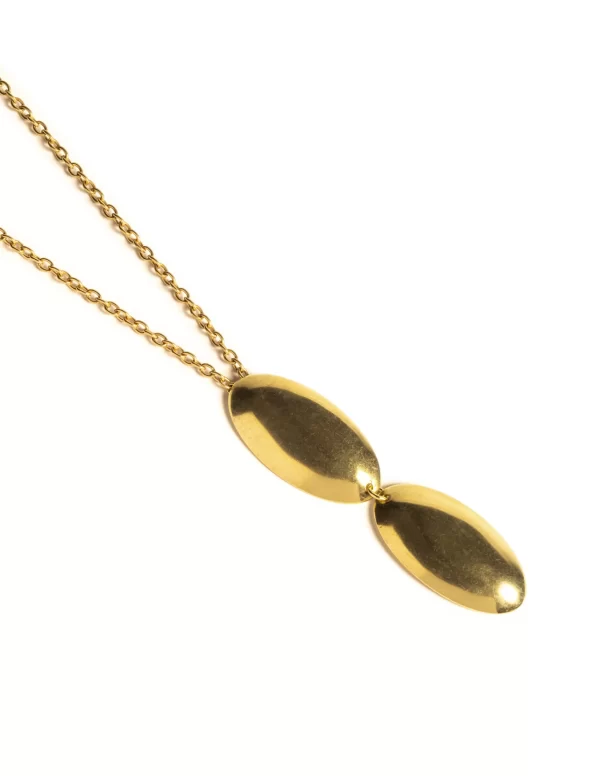 NÍCOLI COLLAR ÓVALO DORADO< Collares Y Gargantillas