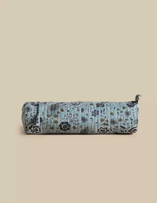 NÍCOLI ESTUCHE FLOR HOJA AZUL< Bolsas Y Estuches | Bolsas Y Estuches