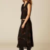 NÍCOLI FALDA FLOR TULLE NEGRO< Faldas