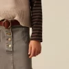 NÍCOLI FALDA VAQUERA GRIS< Denim | Faldas