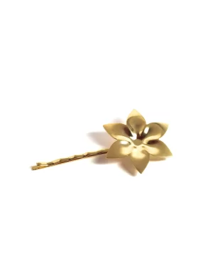 NÍCOLI HORQUILLA FLOR PICOS DORADA< Accesorios De Pelo
