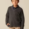 NÍCOLI JERSEY CUELLO PICO GRIS< Punto