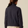 NÍCOLI JERSEY CUELLO VUELTO PUNTO AZUL< Punto