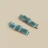 NÍCOLI 2 LAZOS TERCIPELO VERDE< Accesorios De Pelo
