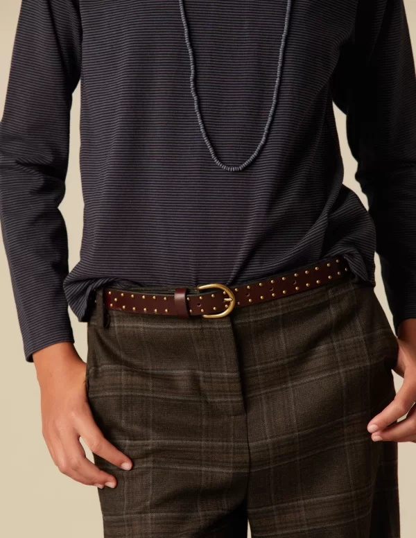NÍCOLI PANTALÓN ANCHO CUADRO< Pantalones