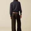NÍCOLI PANTALÓN ANCHO CUADRO< Pantalones