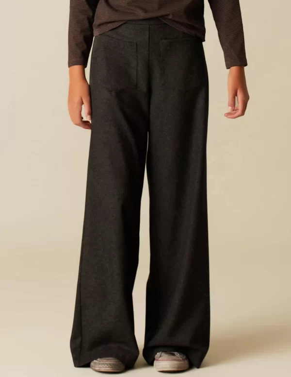 NÍCOLI PANTALÓN ANCHO DIBUJO GRIS< Pantalones