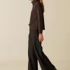 NÍCOLI PANTALÓN ANCHO DIBUJO GRIS< Pantalones