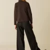 NÍCOLI PANTALÓN ANCHO DIBUJO GRIS< Pantalones