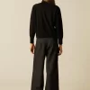 NÍCOLI PANTALÓN ANCHO DIBUJO GRIS< Pantalones