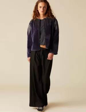 NÍCOLI PANTALÓN ANCHO NEGRO< Pantalones