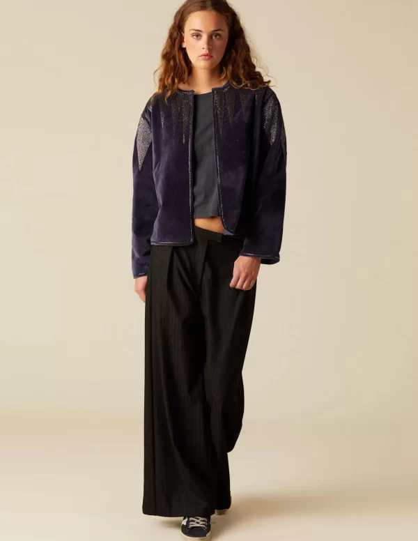 NÍCOLI PANTALÓN ANCHO NEGRO< Pantalones
