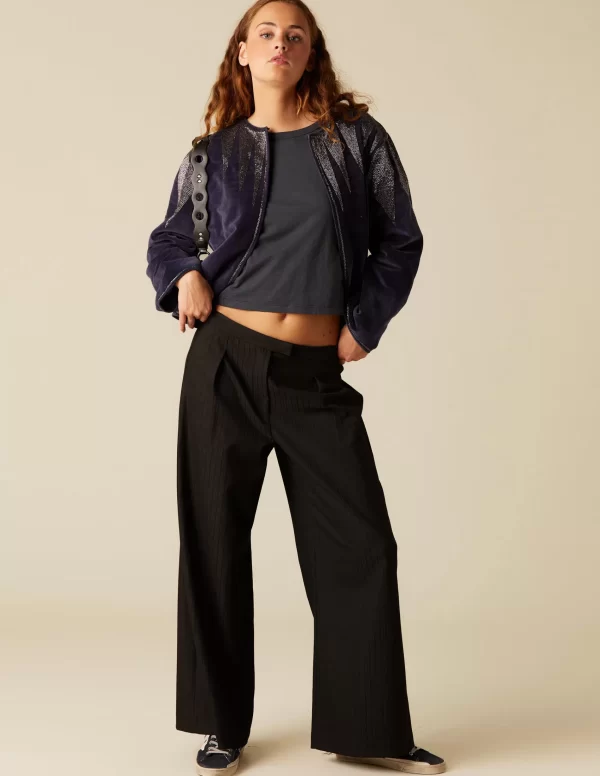 NÍCOLI PANTALÓN ANCHO NEGRO< Pantalones