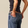 pantaln_azul_hebillas_cin_3.webp NÍCOLI PANTALÓN AZUL HEBILLAS CINTURA< Denim | Pantalones