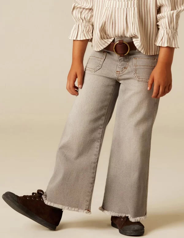 NÍCOLI PantalÓn bolsillos vaquero gris< Denim | Pantalones