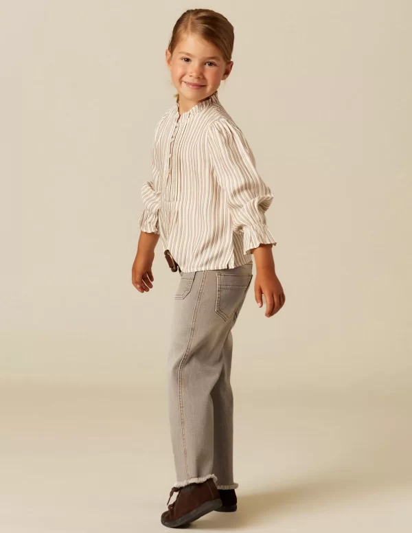 NÍCOLI PantalÓn bolsillos vaquero gris< Denim | Pantalones