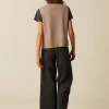 NÍCOLI PANTALÓN BOTONES LATERALES ANTRACITA< Denim | Pantalones