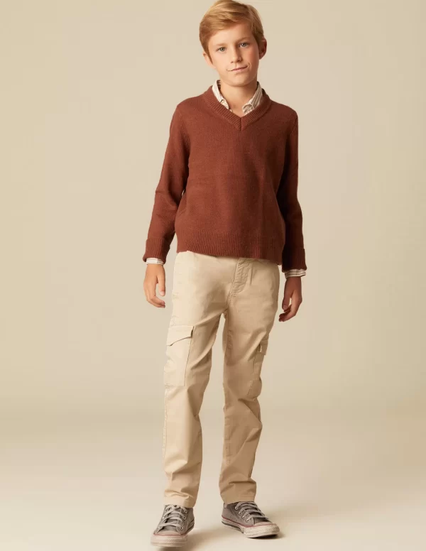 NÍCOLI PANTALÓN CARGO LARGO< Pantalones