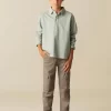 NÍCOLI PANTALÓN CARGO LARGO GRIS CLARO< Pantalones