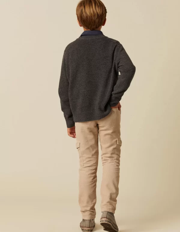 NÍCOLI PANTALÓN CARGO LARGO PANA< Pantalones