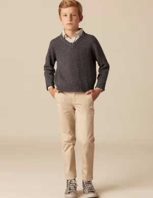 NÍCOLI PANTALÓN CHINO LARGO< Pantalones