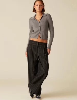 NÍCOLI PANTALÓN CINTURILLA ANCHA RAYA< Pantalones