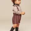 NÍCOLI PANTALÓN FRANCéS RAYA MARRÓN< Ranitas Y Petos