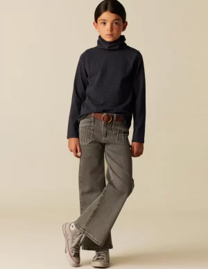 NÍCOLI PANTALÓN GRIS BOLSILLOS COSTURAS< Denim | Pantalones
