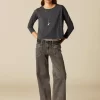 NÍCOLI PANTALÓN GRIS BOLSILLOS COSTURAS< Denim | Pantalones
