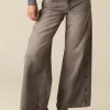 NÍCOLI PANTALÓN GRIS BOTONES LATERAL< Denim | Pantalones