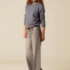 NÍCOLI PANTALÓN GRIS BOTONES LATERAL< Denim | Pantalones