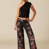 NÍCOLI PANTALÓN LENTEJUELAS GRANATE PLATEADO< Denim | Pantalones