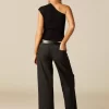 NÍCOLI PANTALÓN LENTEJUELAS GRANATE PLATEADO< Denim | Pantalones