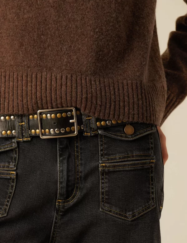 NÍCOLI PANTALÓN MIX BOLSILLOS ANTRACITA< Denim | Pantalones