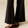 NÍCOLI PANTALÓN NEGRO RAYA BRILLO< Pantalones