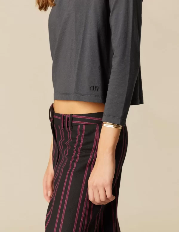 NÍCOLI PANTALÓN NEGRO RAYA< Pantalones