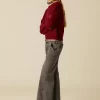 NÍCOLI PANTALÓN NN BORDADO GRIS< Denim | Pantalones