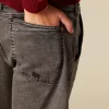 NÍCOLI PANTALÓN NN BORDADO GRIS< Denim | Pantalones