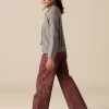NÍCOLI PANTALÓN PRINT CONTRASTE< Denim | Pantalones