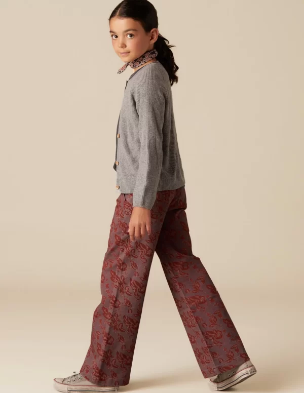 NÍCOLI PANTALÓN PRINT CONTRASTE< Denim | Pantalones