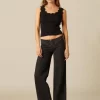 NÍCOLI PANTALÓN TACHUELAS CANESÚ ANTRACITA< Denim | Pantalones